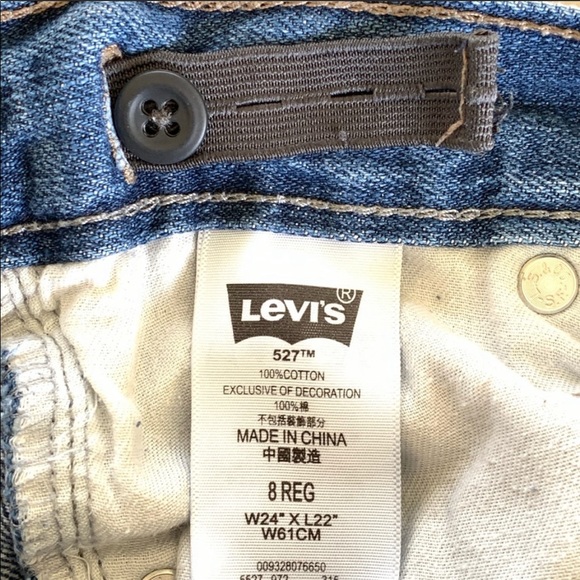 Custom Kids Upcycled Ombré Distressed Levi’s 527 Jeans - Picture 11 of 12
